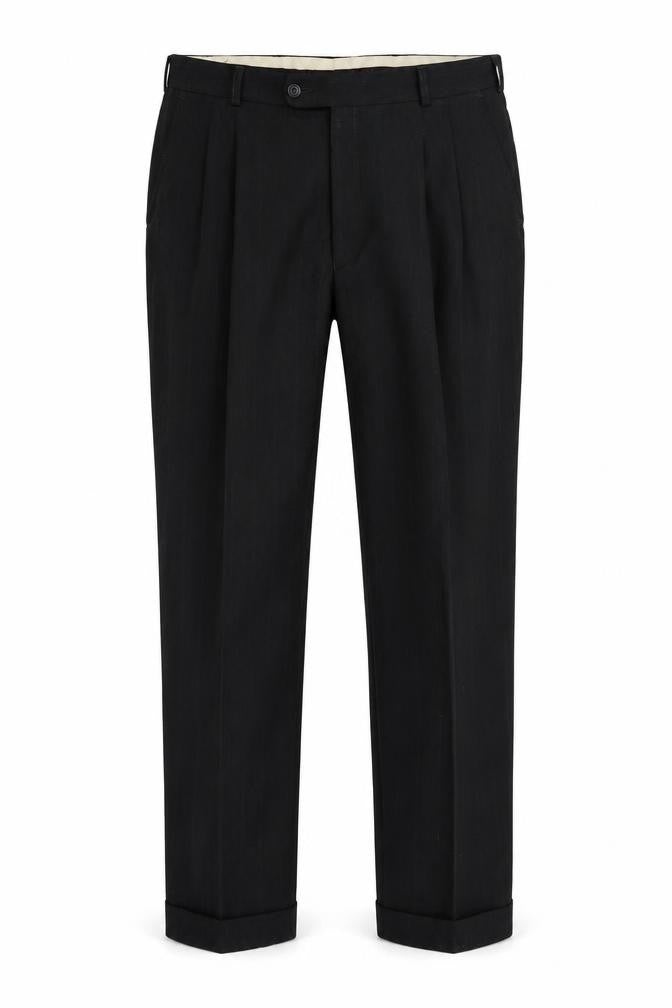 Mens UK Size 34 in Horne Brothers Regular Fit Dress Pants Grey Trousers