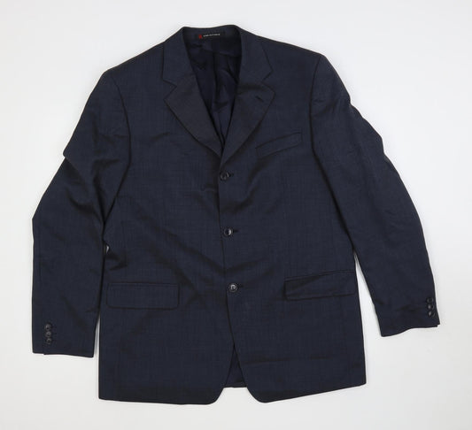 Mens UK Size 42 Ciro Citterio Regular Blue Suit Jacket