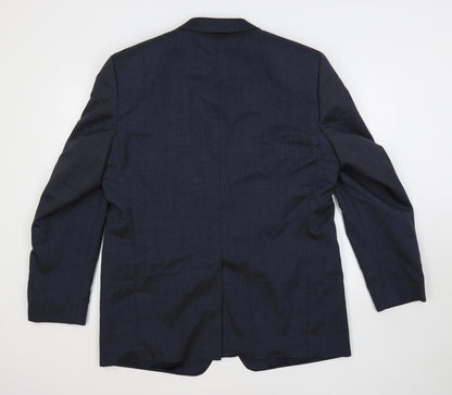 Mens UK Size 42 Ciro Citterio Regular Blue Suit Jacket