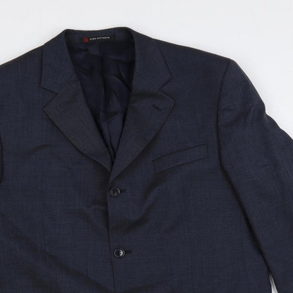 Mens UK Size 42 Ciro Citterio Regular Blue Suit Jacket