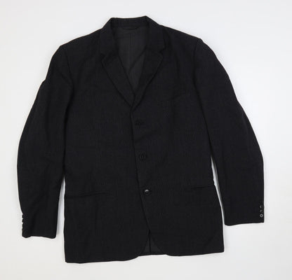 Mens UK Size 40 Burton Regular Black Suit Jacket