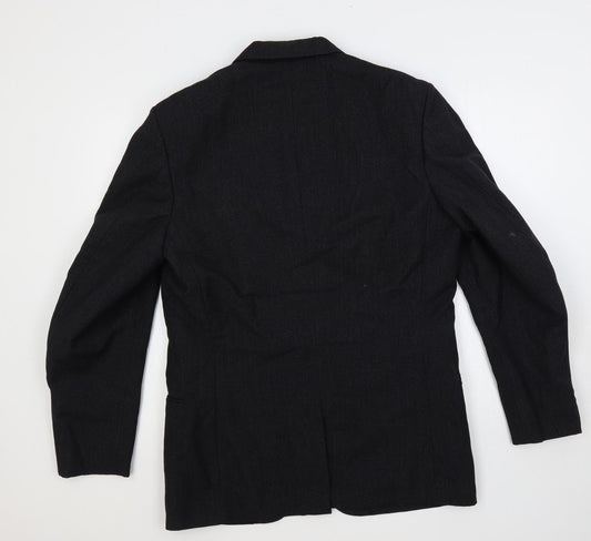 Mens UK Size 40 Burton Regular Black Suit Jacket
