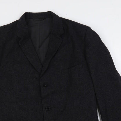 Mens UK Size 40 Burton Regular Black Suit Jacket