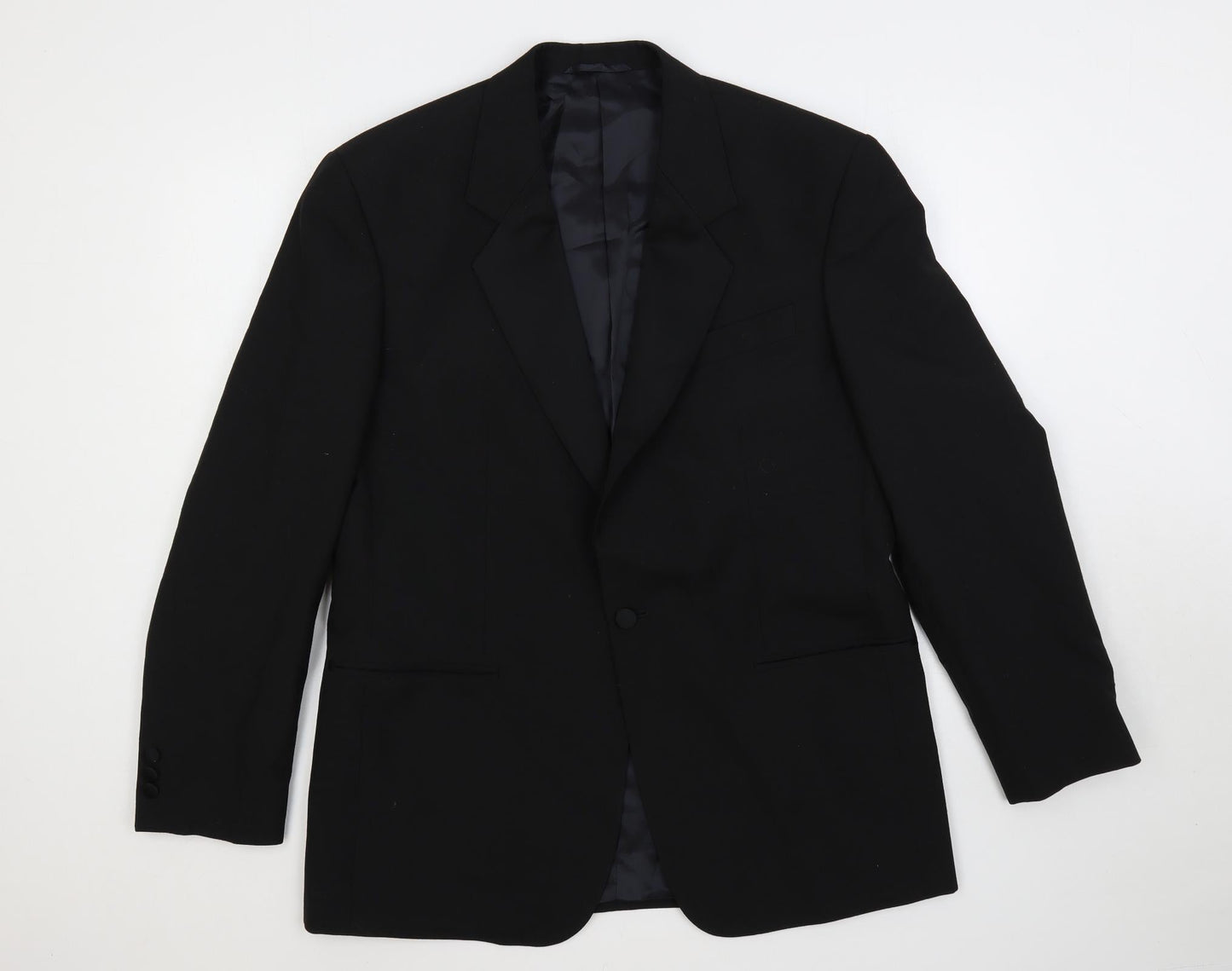 Mens UK Size 42 James Barry Regular Black Suit Tuxedo
