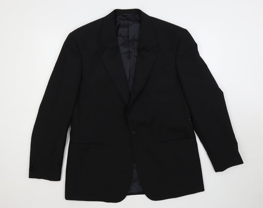 Mens UK Size 42 James Barry Regular Black Suit Tuxedo