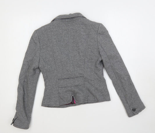Divided by H&M Womens Grey Jacket Blazer Size 12 Button