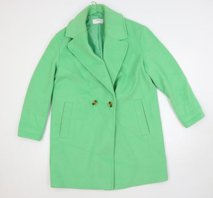 Womens UK Size 12 Marks and Spencer Green Overcoat