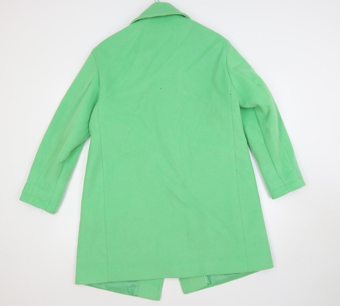 Womens UK Size 12 Marks and Spencer Green Overcoat