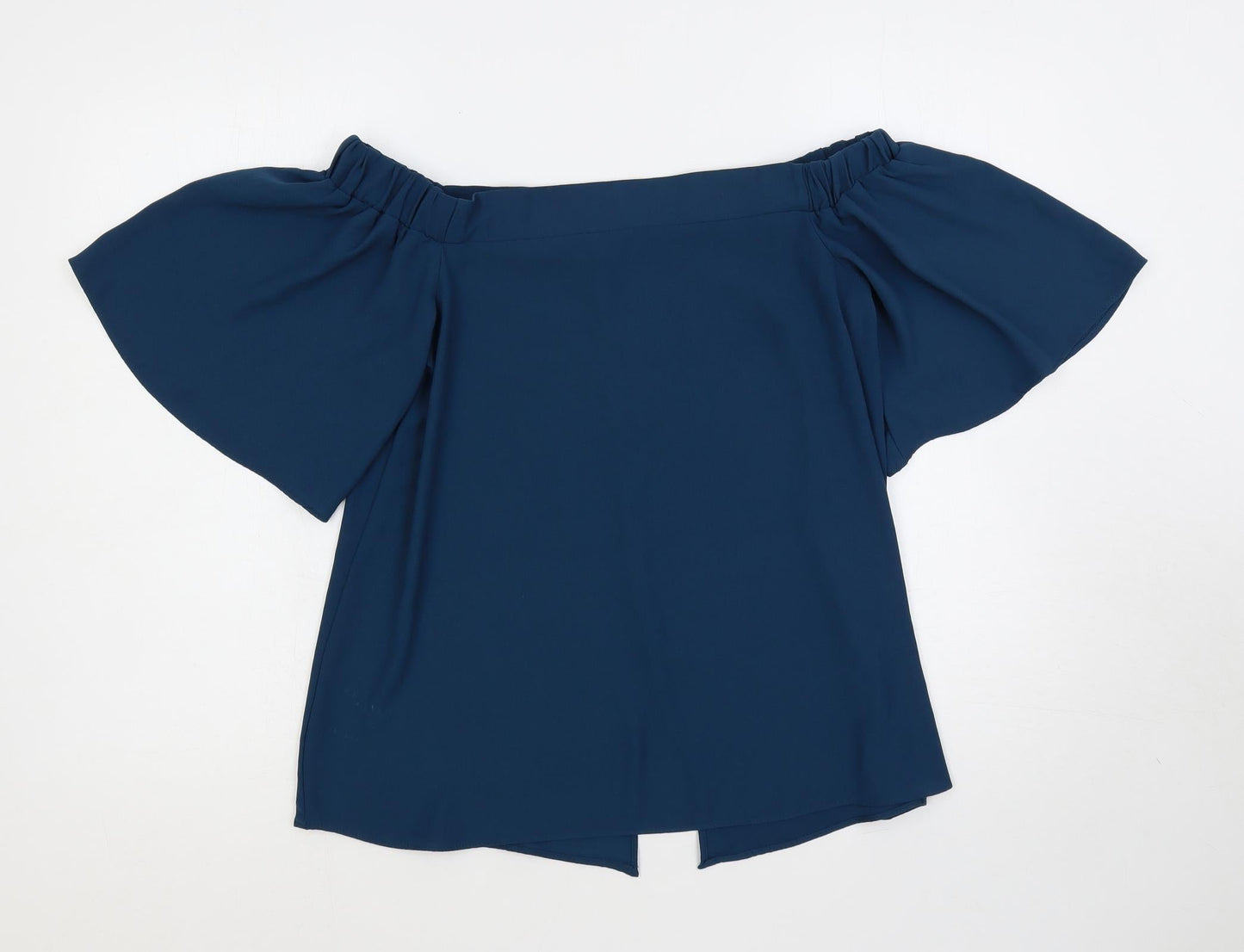 Womens UK Size 10 River Island Green Basic Blouse