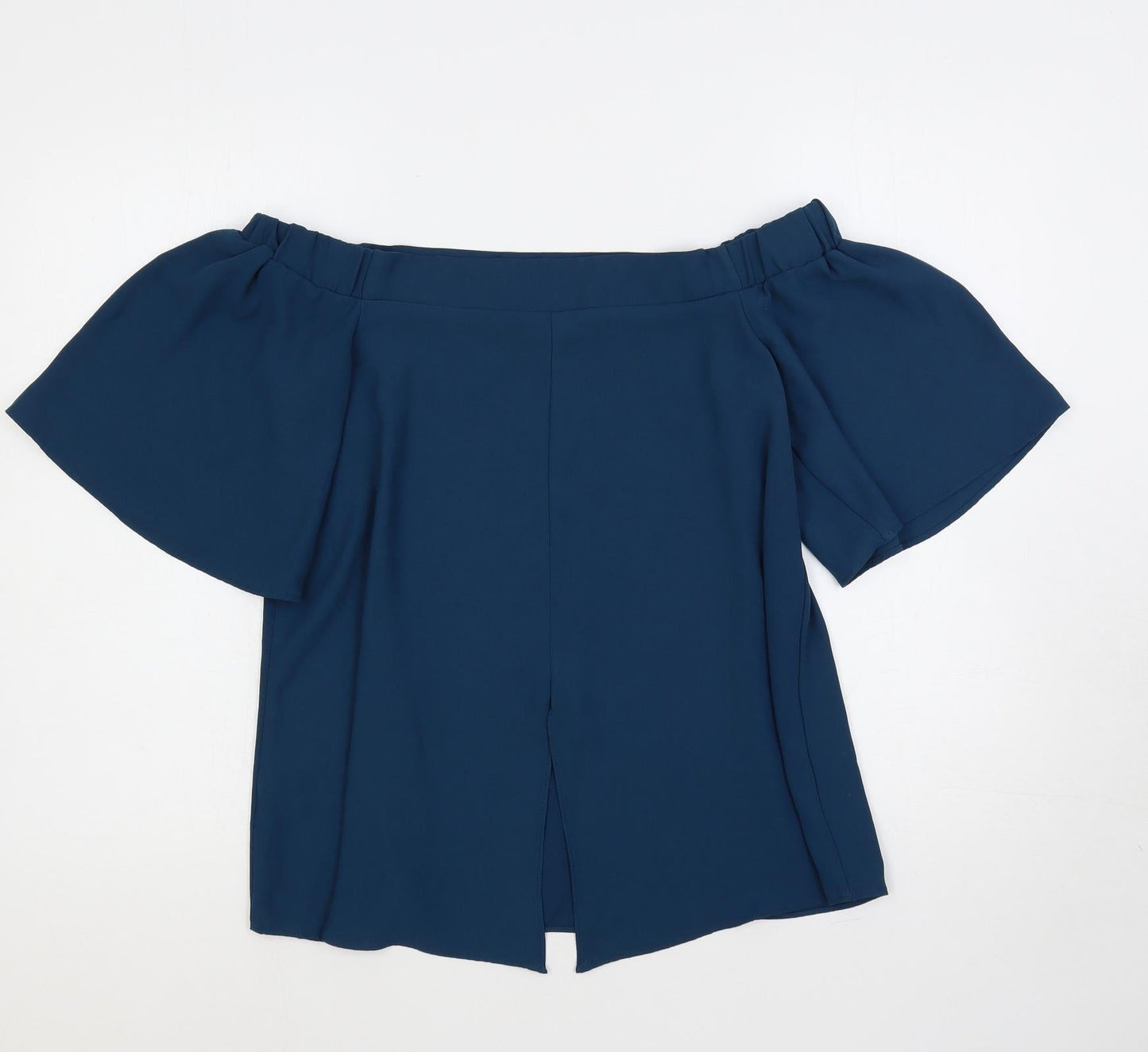Womens UK Size 10 River Island Green Basic Blouse