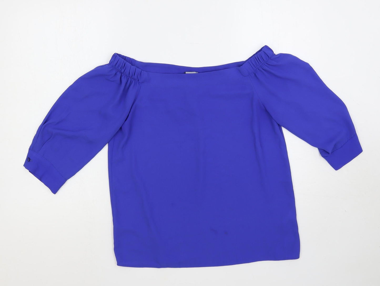 Womens UK Size 10 Dorothy Perkins Blue Basic Blouse