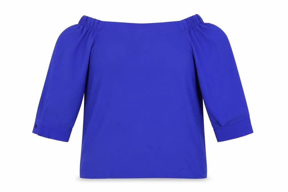 Womens UK Size 10 Dorothy Perkins Blue Basic Blouse