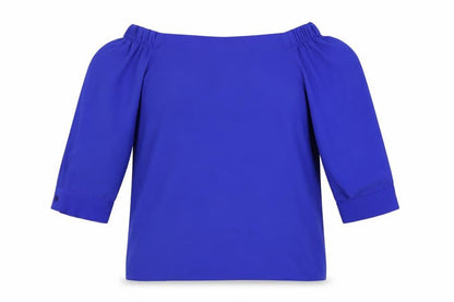 Womens UK Size 10 Dorothy Perkins Blue Basic Blouse