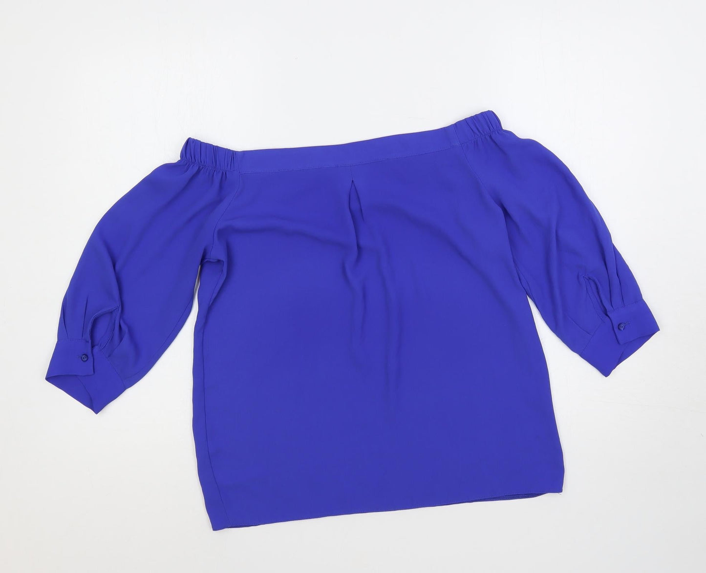 Womens UK Size 10 Dorothy Perkins Blue Basic Blouse