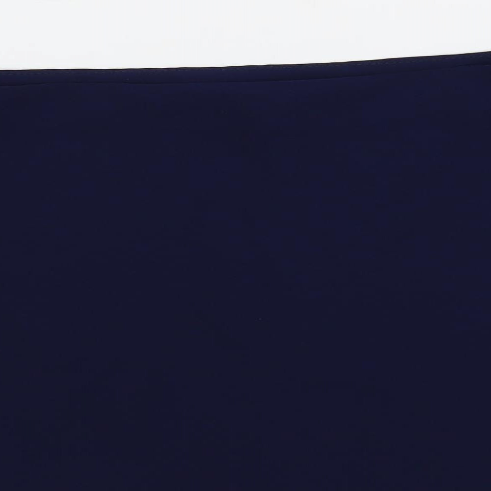 Womens UK Size 8 Topshop Blue Cropped Blouse