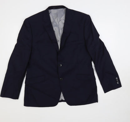 Mens UK Size 42 Performance suit Regular Blue Suit Jacket