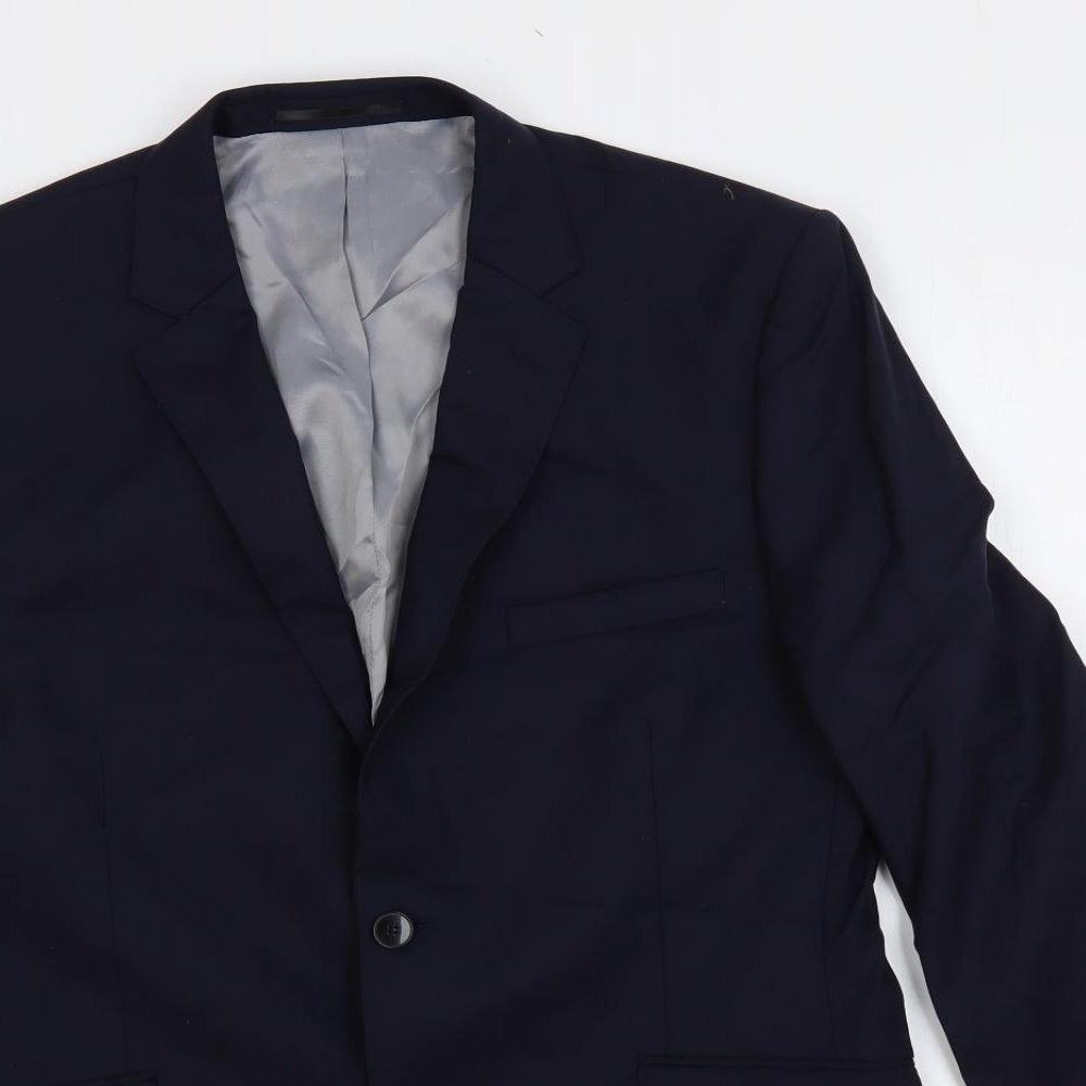 Mens UK Size 42 Performance suit Regular Blue Suit Jacket
