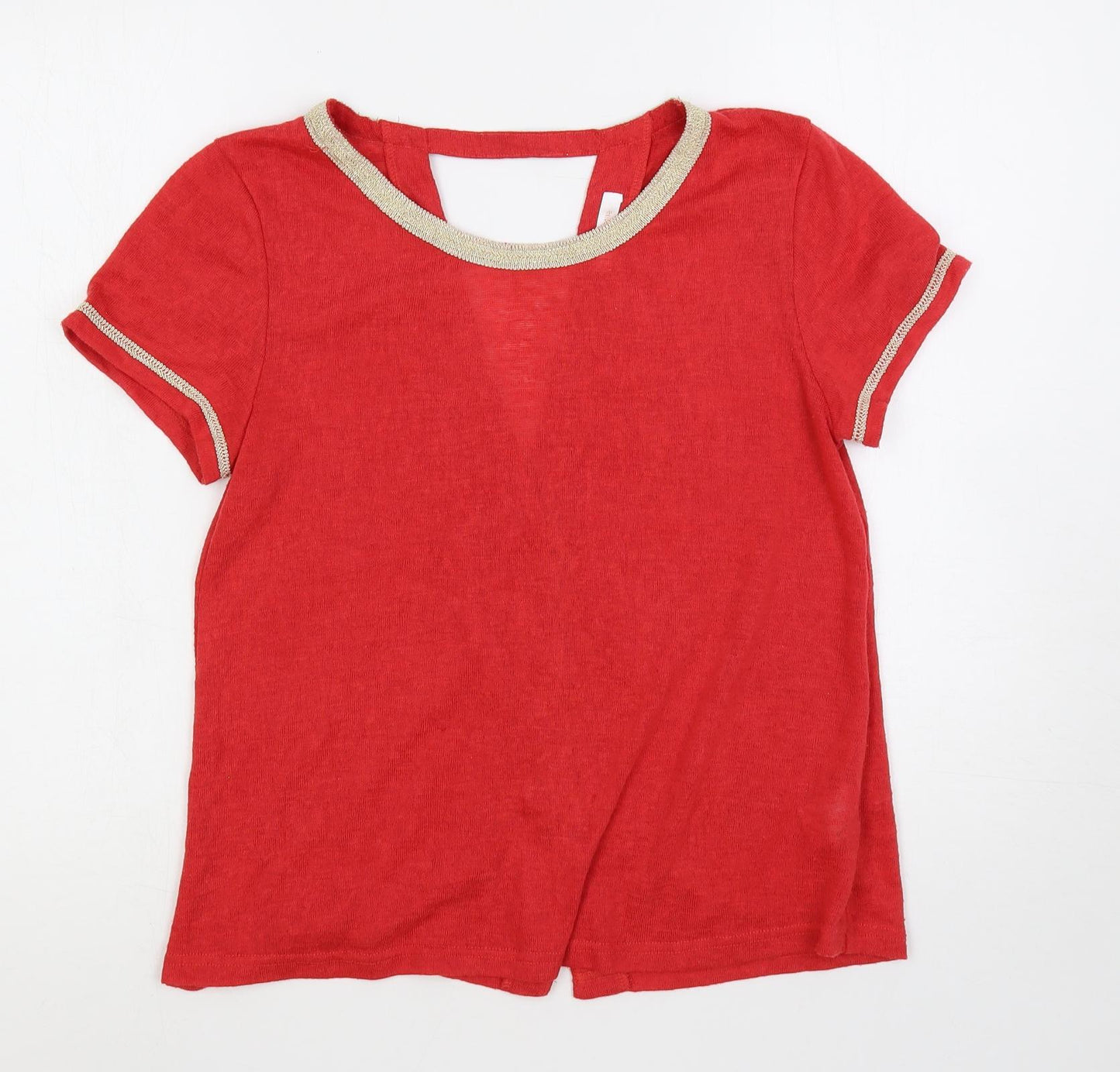 Womens UK Size S Grace & Mila Red Pullover Jumper
