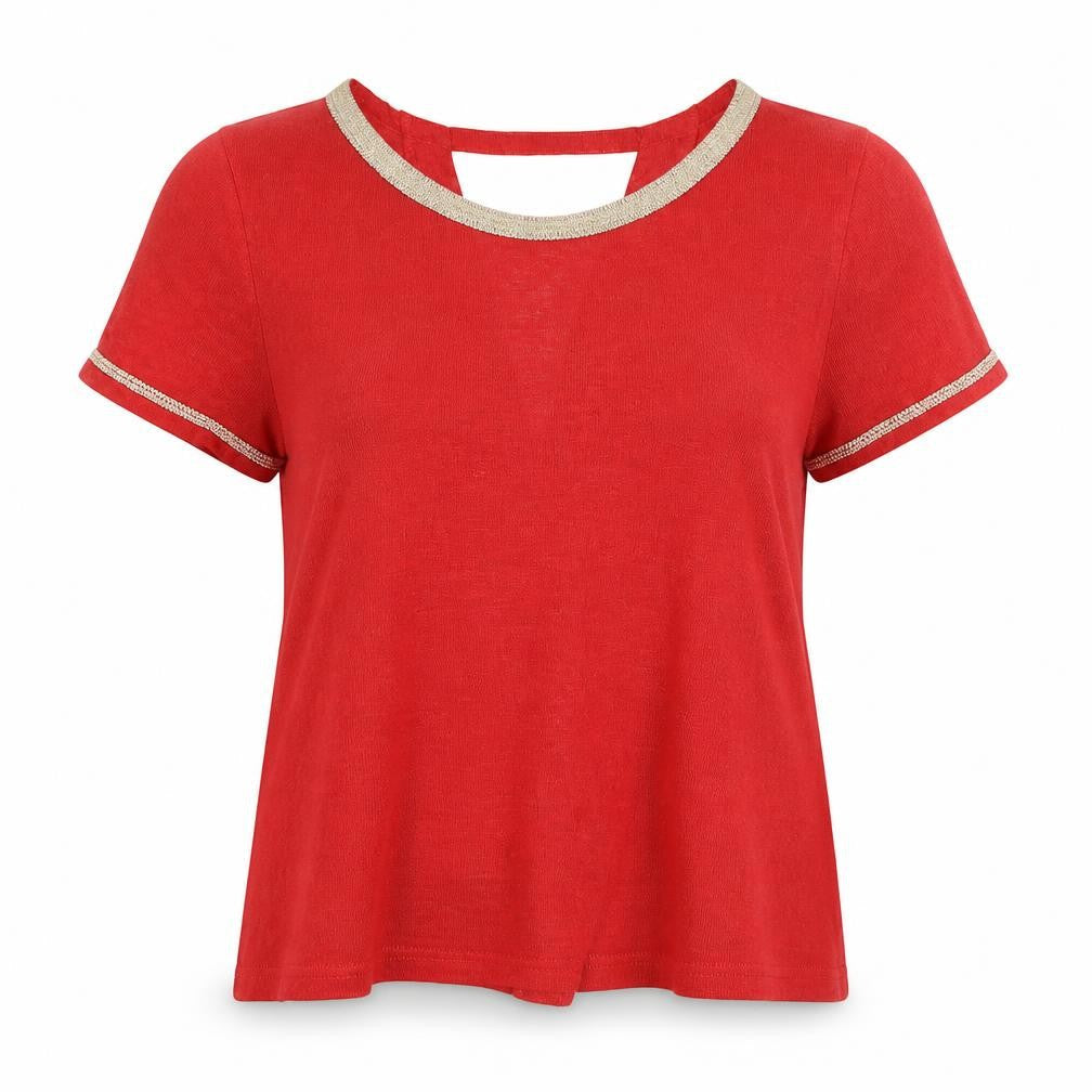 Womens UK Size S Grace & Mila Red Pullover Jumper