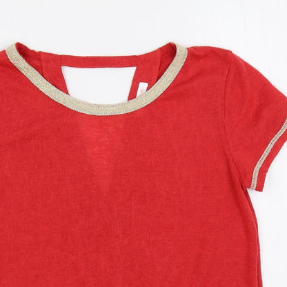 Womens UK Size S Grace & Mila Red Pullover Jumper