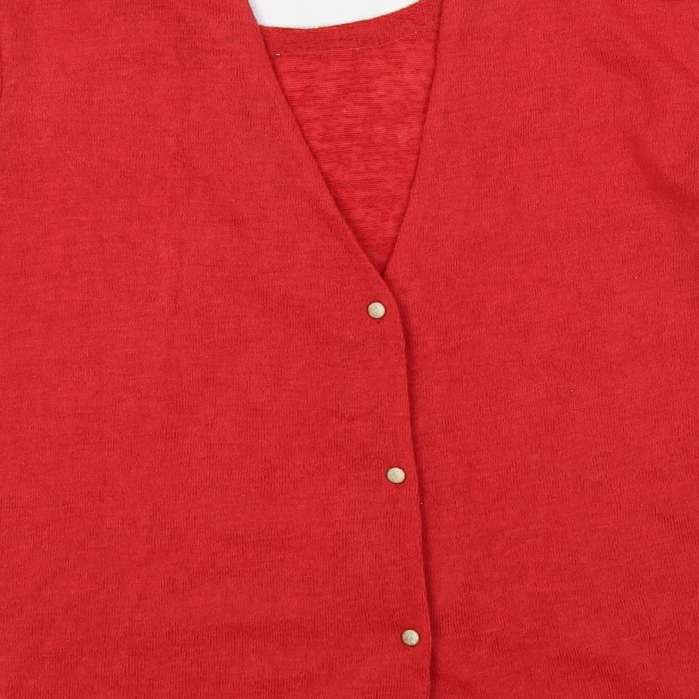 Womens UK Size S Grace & Mila Red Pullover Jumper