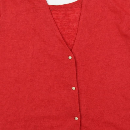 Womens UK Size S Grace & Mila Red Pullover Jumper