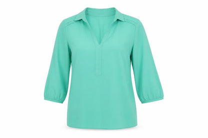 Womens UK Size 8 Marks and Spencer Green Basic Blouse