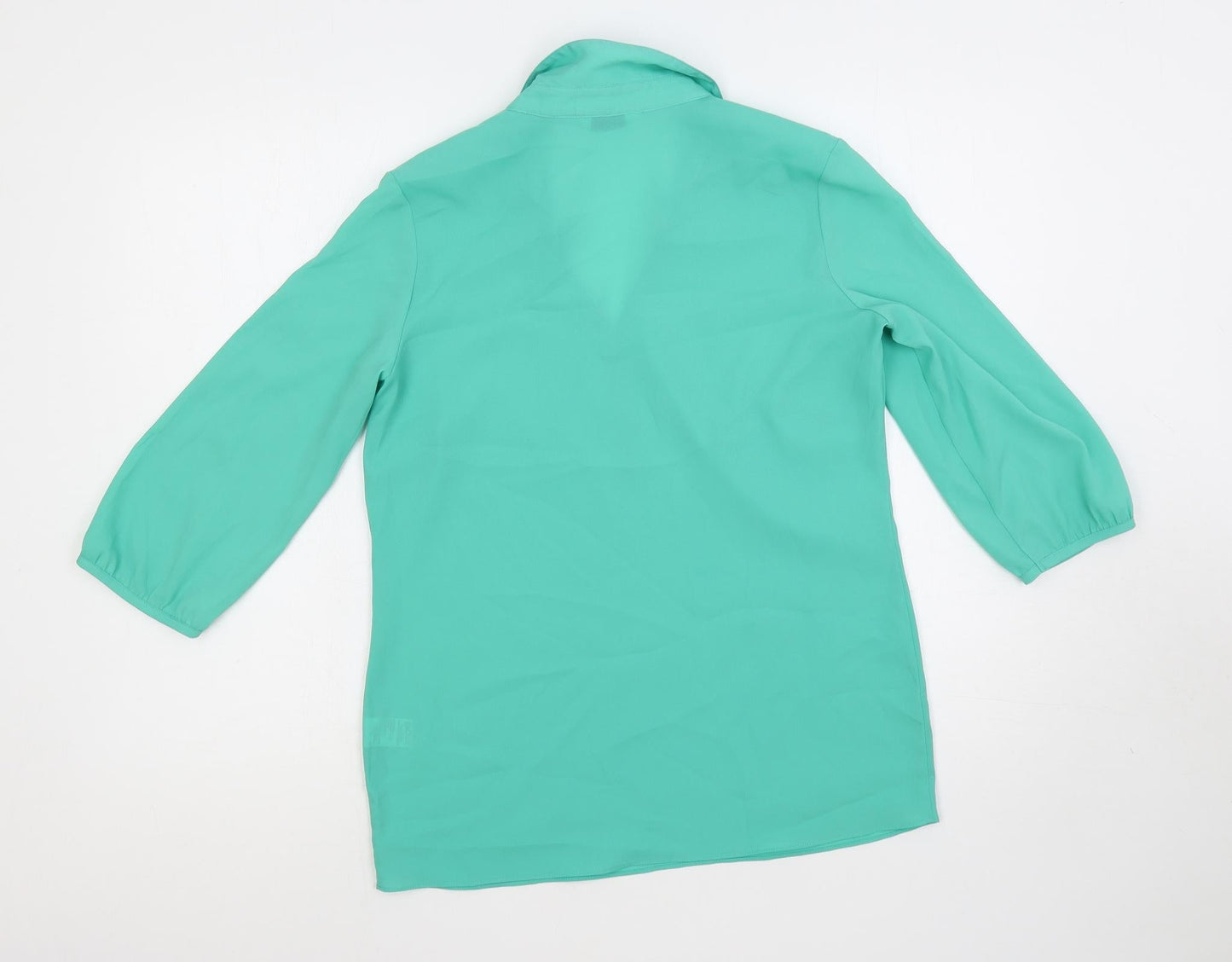 Womens UK Size 8 Marks and Spencer Green Basic Blouse