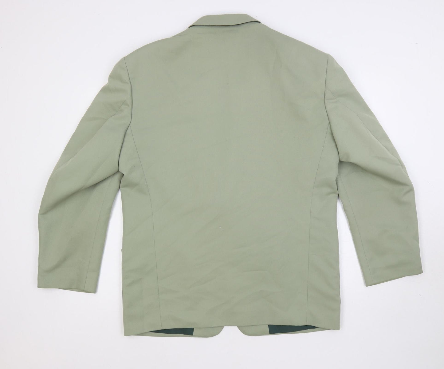 Browns Mens Green Polyester Jacket Blazer Size 42 Regular