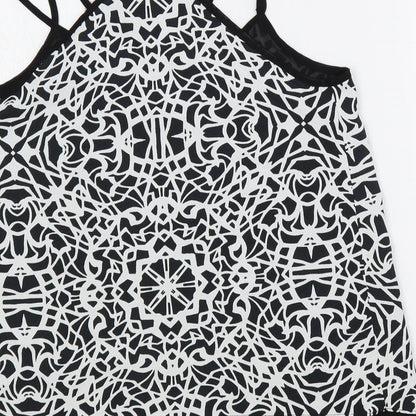 Womens UK Size 8 River Island Black Camisole Tank