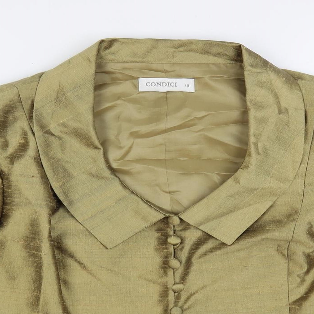 Womens UK Size 18 CONDICI Green Jacket