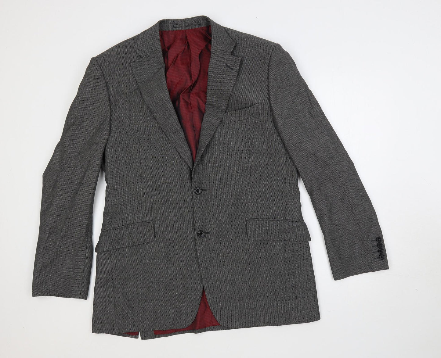 Mens UK Size 40 Marks and Spencer Regular Grey Suit Jacket