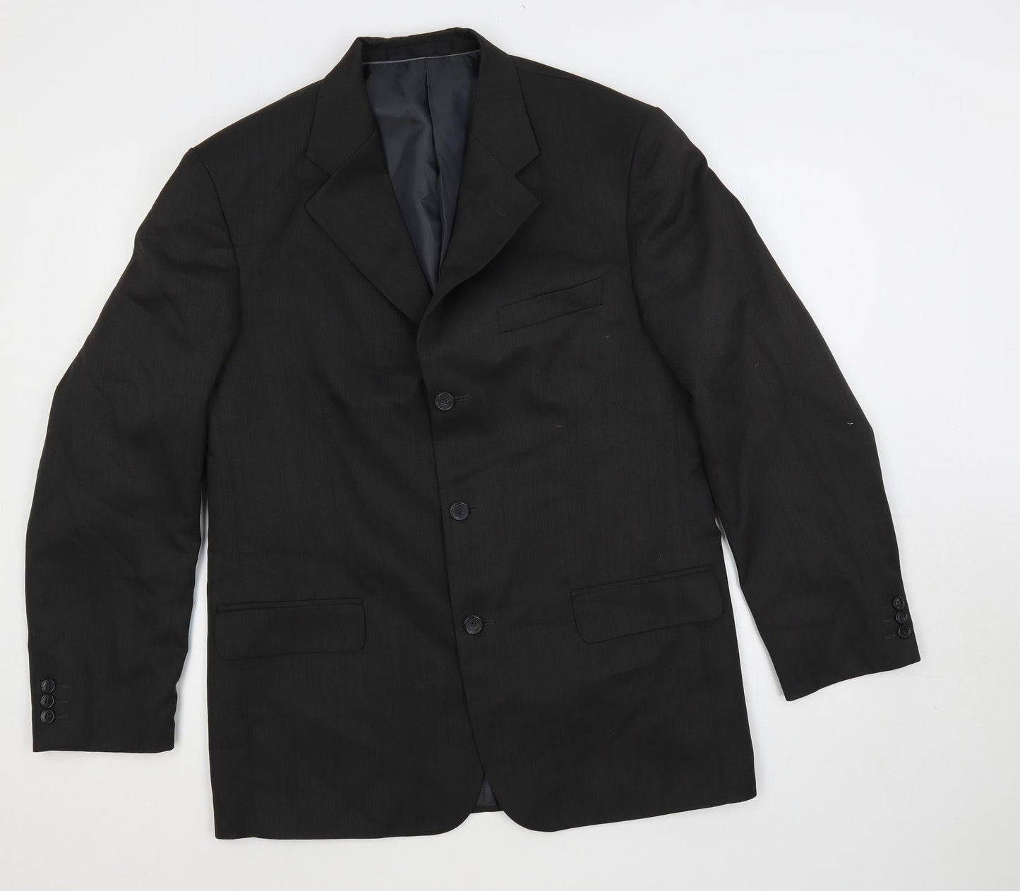 Armando Mens Grey Polyester Jacket Suit Jacket Size 40 Regular