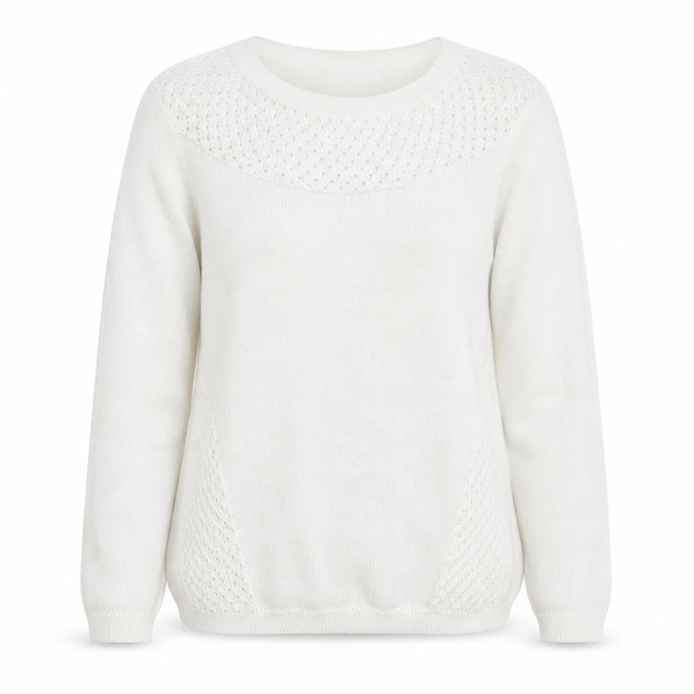 Womens UK Size S Classics White Pullover Jumper