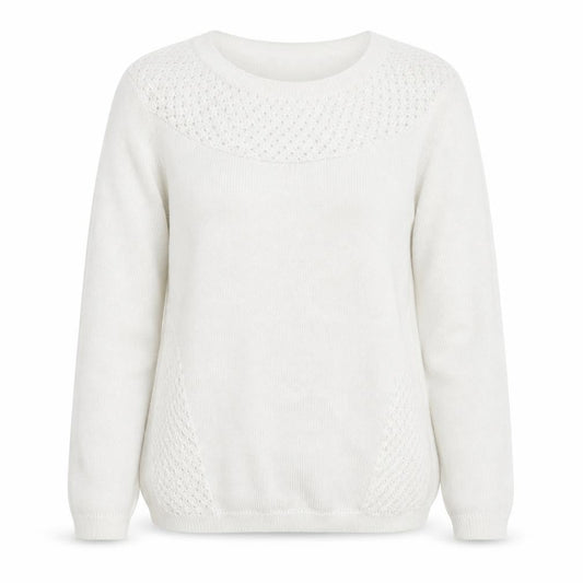 Womens UK Size S Classics White Pullover Jumper