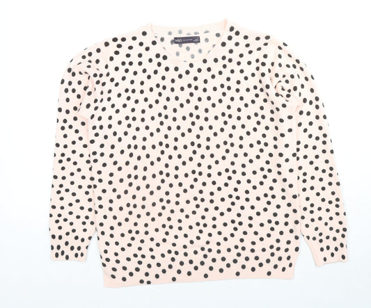 Womens UK Size 14 Marks and Spencer Beige Pullover Jumper