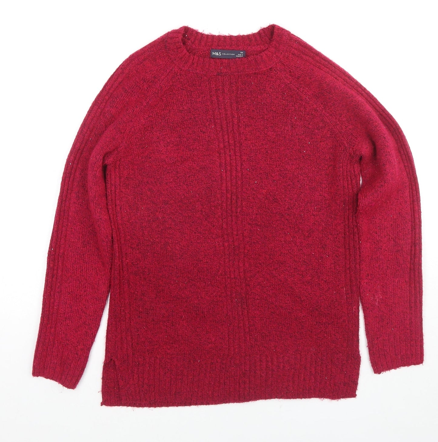 Womens UK Size XS Marks and Spencer Pink Pullover Jumper