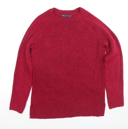 Womens UK Size XS Marks and Spencer Pink Pullover Jumper