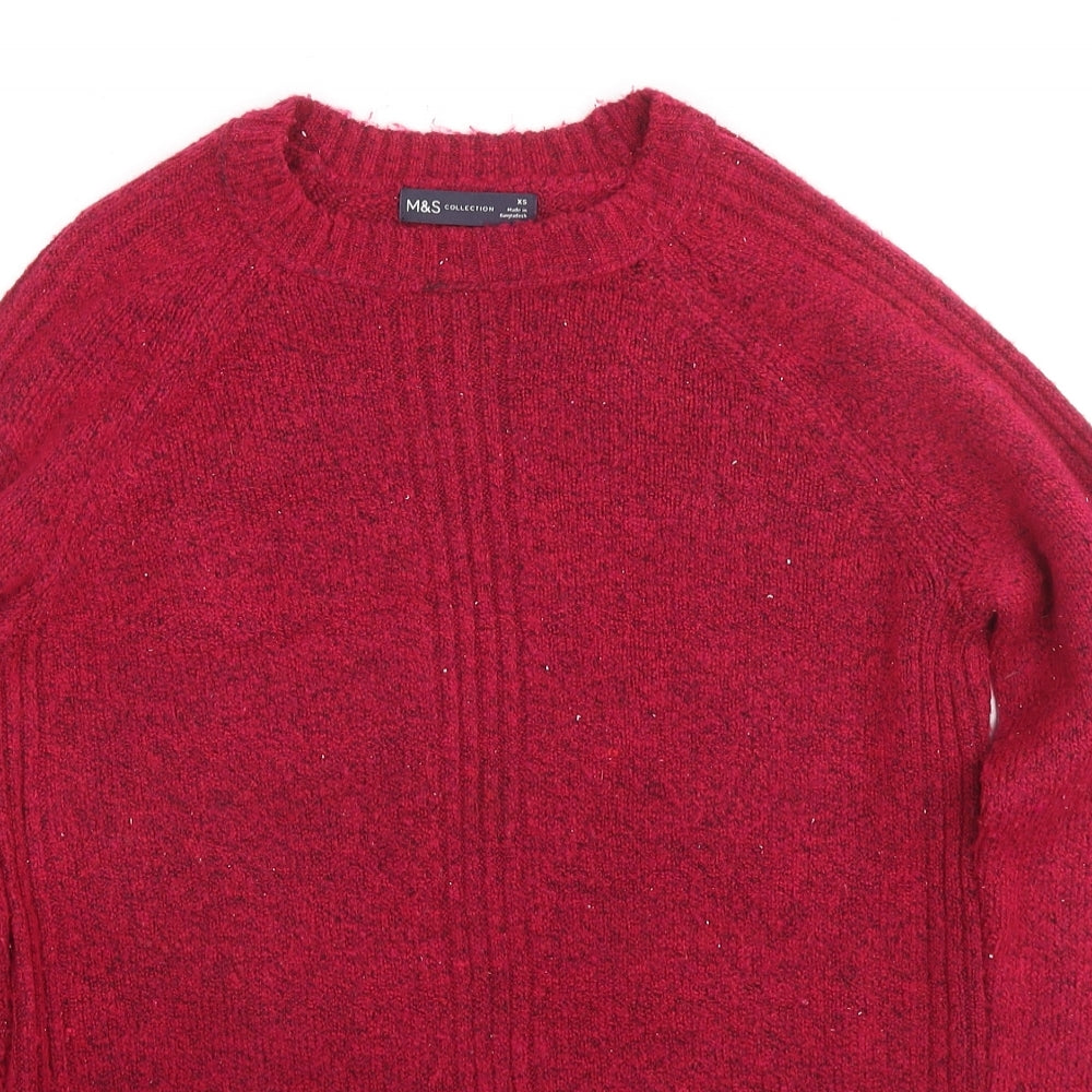 Womens UK Size XS Marks and Spencer Pink Pullover Jumper
