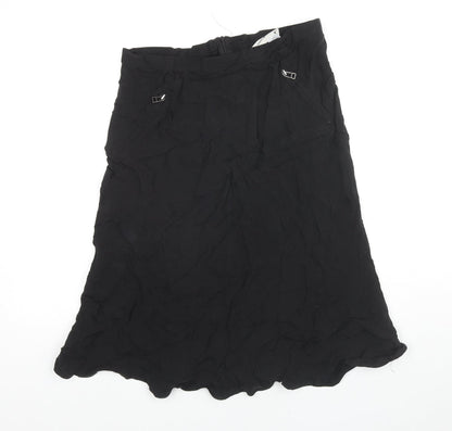 Womens UK Size 10 Zara Trumpet Rayon Skirt