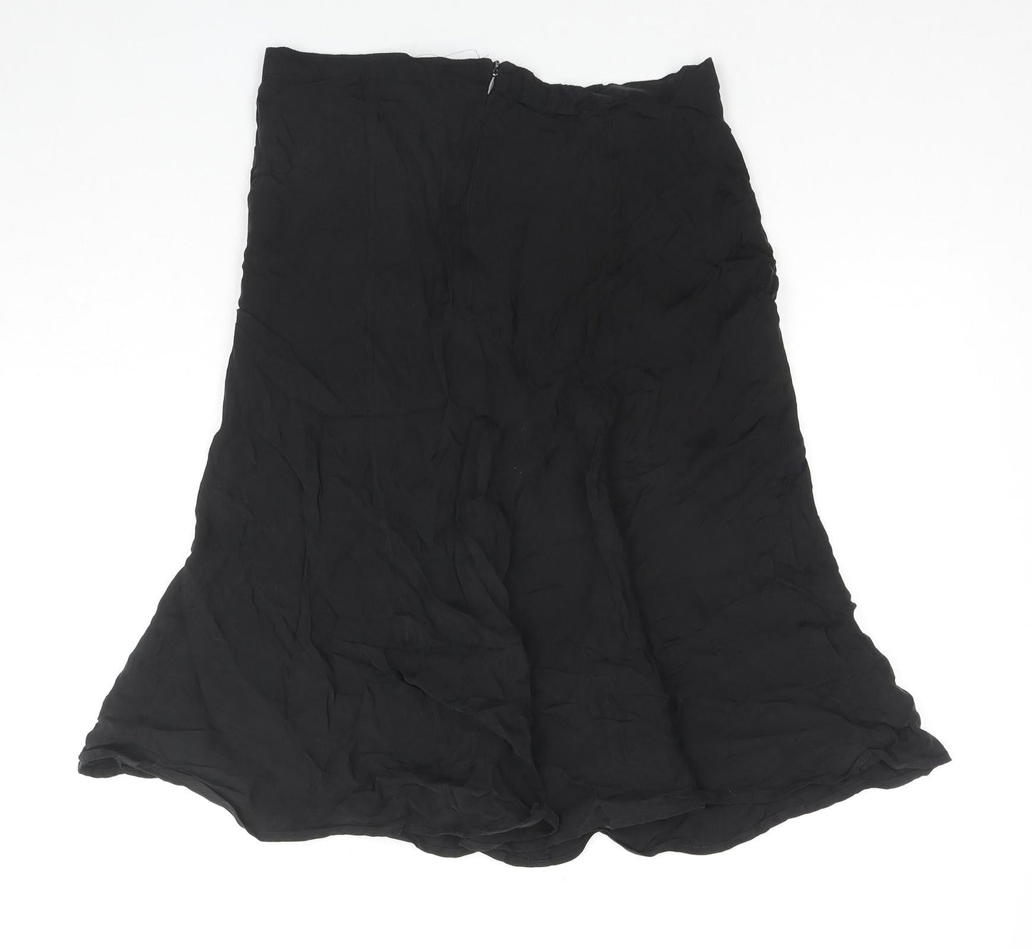 Womens UK Size 10 Zara Trumpet Rayon Skirt