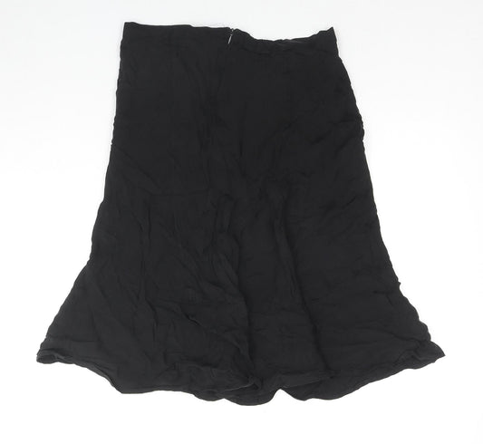 Womens UK Size 10 Zara Trumpet Rayon Skirt
