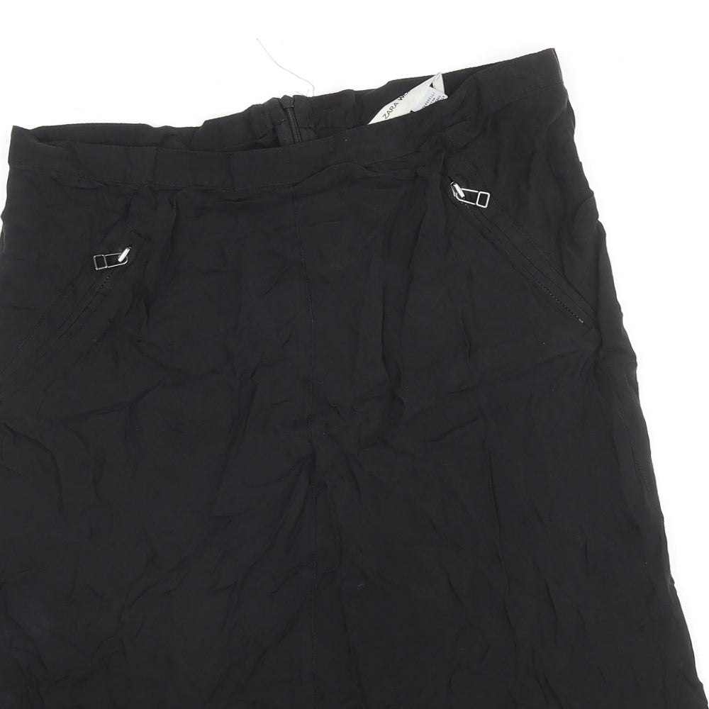 Womens UK Size 10 Zara Trumpet Rayon Skirt