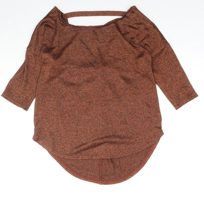 Womens UK Size 10 Miss Selfridge Brown Pullover Jumper