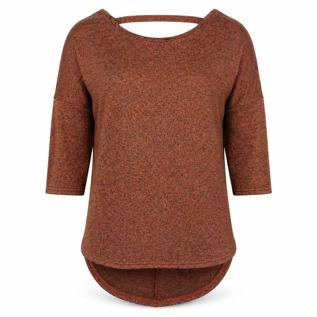 Womens UK Size 10 Miss Selfridge Brown Pullover Jumper