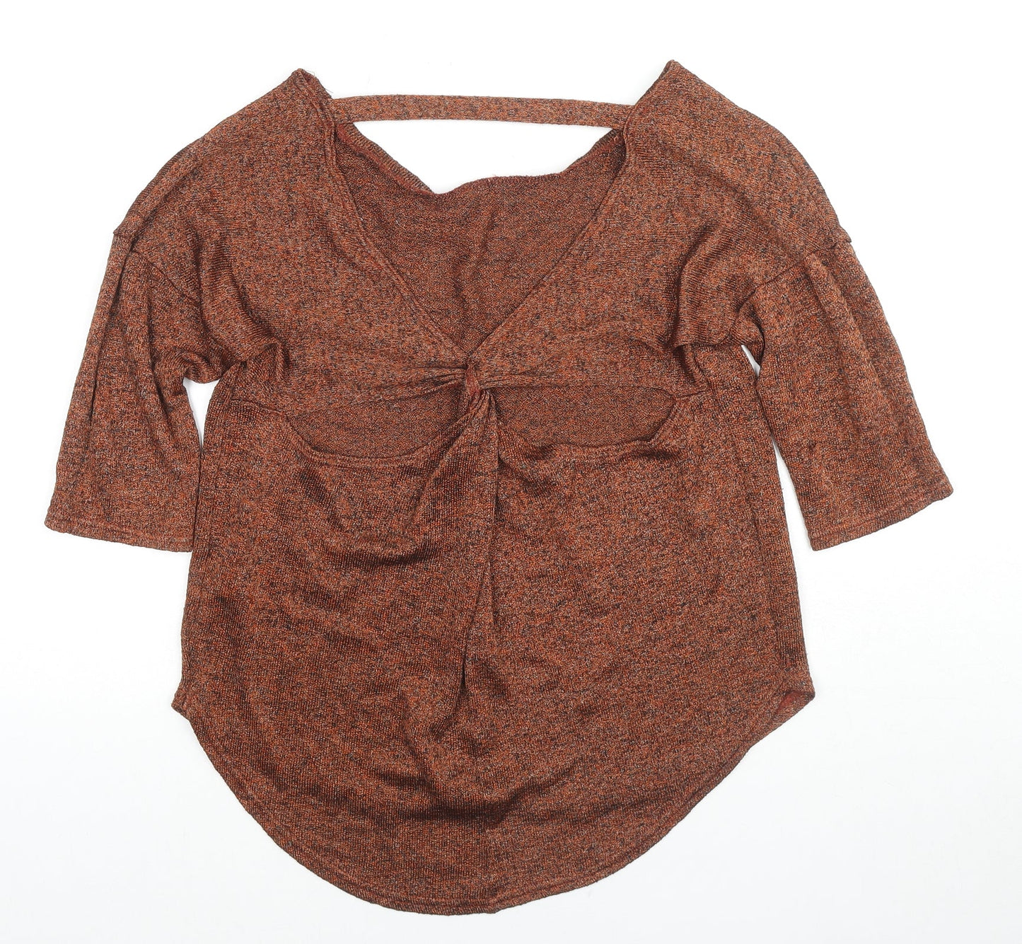 Womens UK Size 10 Miss Selfridge Brown Pullover Jumper