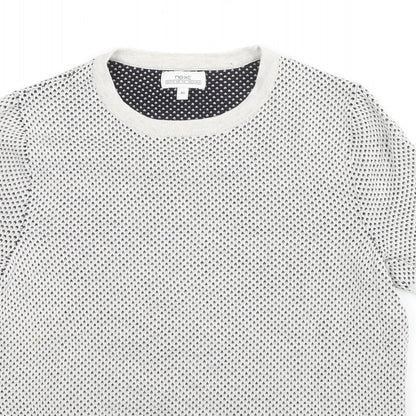 NEXT Mens Grey Cotton T-Shirt Size XS Round Neck