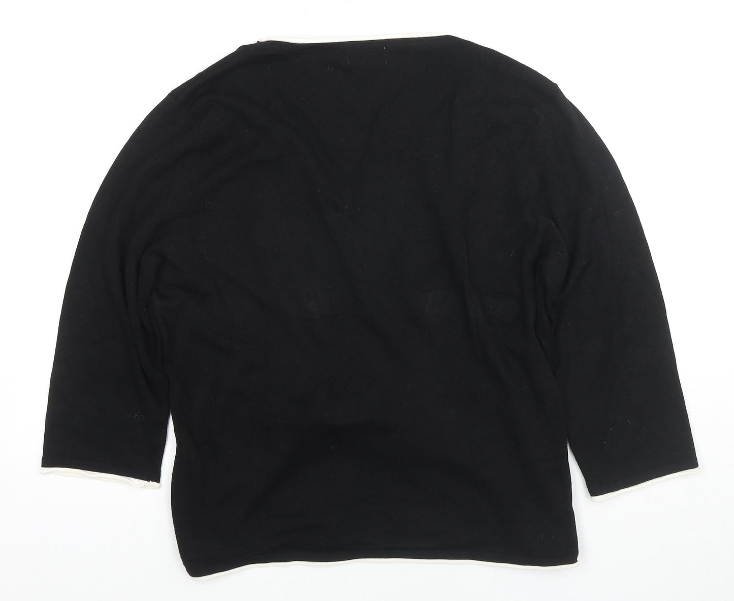 Womens UK Size 16 Kaliko Black Pullover Jumper