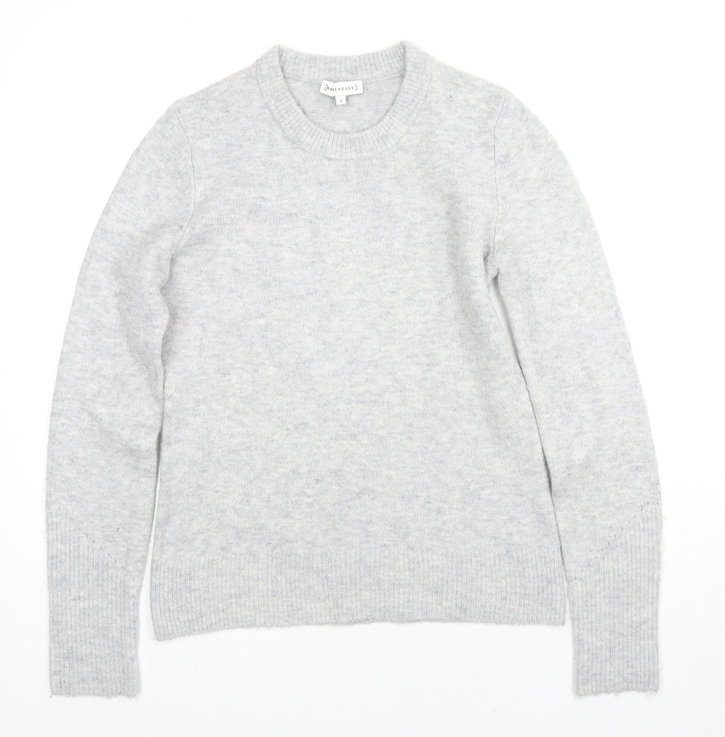 Womens UK Size 8 Warehouse Grey Pullover Jumper