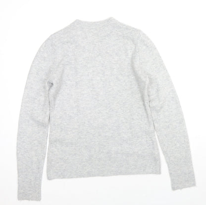 Womens UK Size 8 Warehouse Grey Pullover Jumper